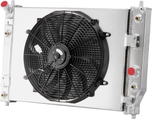 3 Row Core Radiator+Shroud Fan Fit for 2005-2013 Chevy Corvette C6 6.0L 6.2L 7.0L V8 Engines/ 2003-2006 Chevy SSR With Saab 9-7x V8 Engines in Kuwait