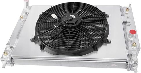 3 Row Core Radiator+Shroud Fan Fit for 2005-2013 Chevy Corvette C6 6.0L 6.2L 7.0L V8 Engines/ 2003-2006 Chevy SSR With Saab 9-7x V8 Engines in Kuwait
