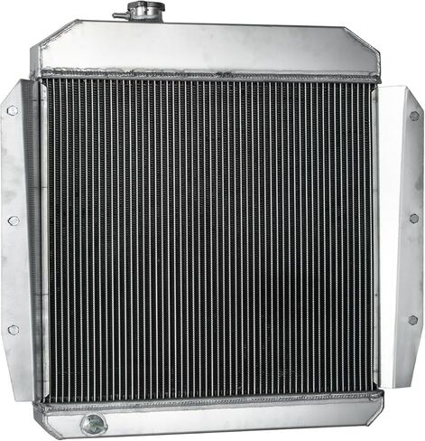 CC5559 3 Row Aluminum Radiator with Shroud Fan for 1955-1959 Chevy GMC 3100 3200 3400 3500 3600 Truck Pickup, Automotive Replacement Radiator for 1955 1956 1957 1958 1959 in Saudi Arabia