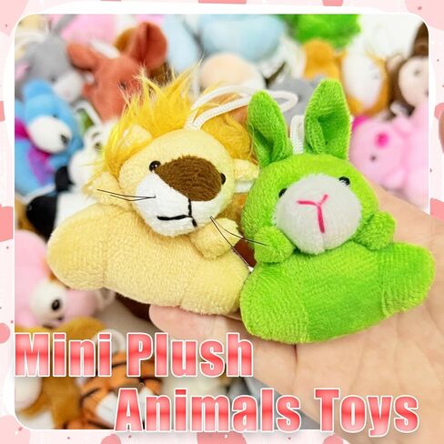 Xanllaxa 36 Pcs Mini Plush Animals Toys,Cute Stuffed Animals Plush Set for Kids,Goodie Bag Fillers,Basket Stuffers,School Prizes,Valentine's Day Party Supplies in Saudi Arabia
