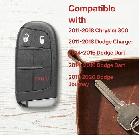 Key Fob Replacement for 2011-2020 Dodge Journey Charger Chrysler 300 2015-2018 Dodge Challenger 2014-2016 Dodge Dart Keyless Entry Remote M3N-40821302 2Pcs in Saudi Arabia