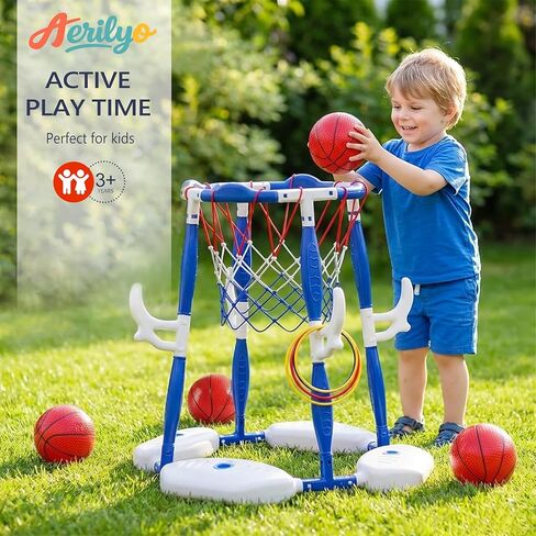 2 in 1 Pool Basketball Hoop, Pool Toys Swimming Pool Games for Kids Adults Family Party Birthday Games Toys in Kuwait