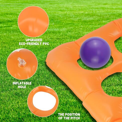 Pool Toys, Pool Tic Tac Toe Game with 10 Balls Outdoor Summer Swimming Pool Party, Beach Toys, Reusable Water Balloons Tic Tac Toe Game, for Teens Adults 2-10 Players in Saudi Arabia