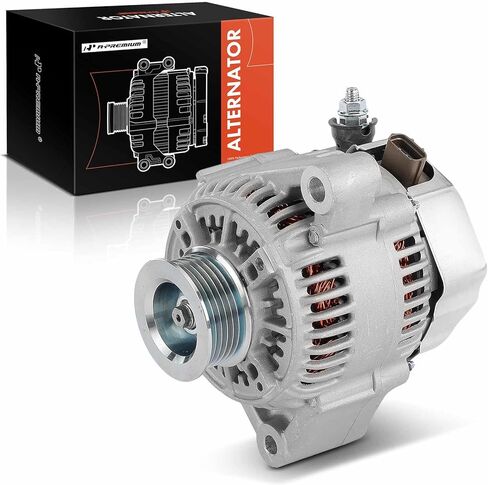A-Premium Alternator Compatible with Lexus GS300 1993-1997, SC300 1995-1996 & Toyota Supra 1996-1998, 3.0L, 12V 80A 6-Groove Pulley Clockwise, Replace# 2706046050, 270604605084 in Kuwait