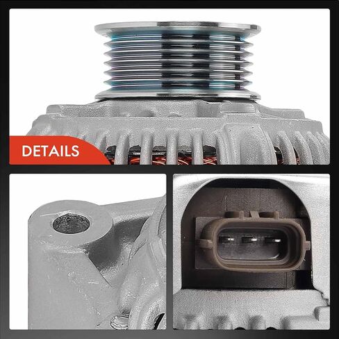 A-Premium Alternator Compatible with Lexus GS300 1993-1997, SC300 1995-1996 & Toyota Supra 1996-1998, 3.0L, 12V 80A 6-Groove Pulley Clockwise, Replace# 2706046050, 270604605084 in Kuwait