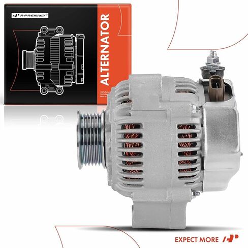 A-Premium Alternator Compatible with Lexus GS300 1993-1997, SC300 1995-1996 & Toyota Supra 1996-1998, 3.0L, 12V 80A 6-Groove Pulley Clockwise, Replace# 2706046050, 270604605084 in Kuwait