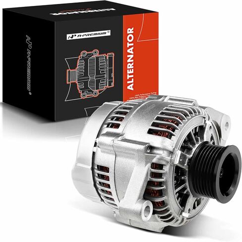 A-Premium Alternator Compatible with Dodge Ram 1500 2500 3500 4000 1999-2000, Ram 1500 Van 2500 Van 3500 Van 1999-2000, Durango Dakota 1999-2000, 3.9L 5.2L 8.0L, 136Amp 12V 7-Groove Pulley Clockwise in Saudi Arabia