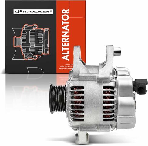 A-Premium Alternator Compatible with Dodge Ram 1500 2500 3500 4000 1999-2000, Ram 1500 Van 2500 Van 3500 Van 1999-2000, Durango Dakota 1999-2000, 3.9L 5.2L 8.0L, 136Amp 12V 7-Groove Pulley Clockwise in Saudi Arabia