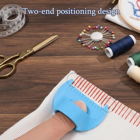 Edge Stit Lock and Sewing Gauge Set, 11pcs 3mm/4mm Hand Sewing Guide Tool for Daily Garment Mending and Precision Quilting Projects with Rulers Seam Ripper in Saudi Arabia