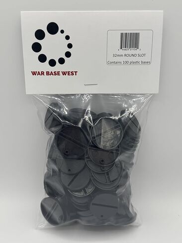 مجموعة من 100 قاعدة فتحة دائرية مقاس 32 مم لـ Warhammer 40k + AoS Games Workshop Wargame Bitz in Kuwait