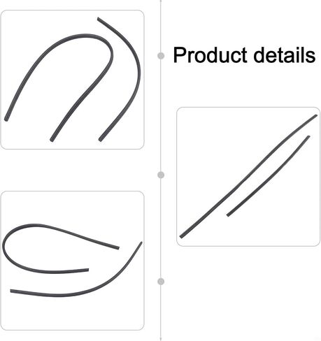 2Pcs Windshield Wiper Blade Inserts for Toyota Corolla 2014-2019, Rubber Refills Replacement Part 85214-0R040 85214-02340, Black(Wiper arm assembly) in Saudi Arabia