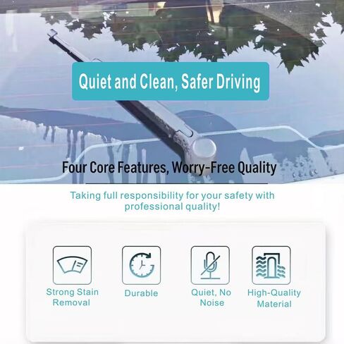 استبدال شفرة الممسحة الخلفية لكيا سول 2020-2025 2021 2022 2023 2024.Base EX EX+ Exclaim GT-Line LX Plus S Turbo X-Line Hatchback 4-Door 1.6L 2.0L، استبدال شفرة ممسحة الزجاج الأمامي الخلفي لـ 98850K0000 in Kuwait
