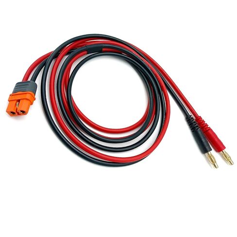 XT60I-F Female to 4.0mm Banana Plug Bullet Connector RC Battery Charging Cable 3.28ft 14AWG Silicone Wire for RC Helicopter Quadcopter etc. in Kuwait