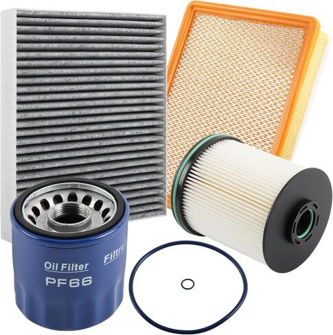 TP1015 Diesel 3.0L Duramax Filter Kit Compatible for 2020-2023 GMC Sierra/Yukon XL for Chevy Silverado 1500/Suburban/Tahoe, Fuel/Oil/Cabin/Air Filter, Replace PF66 13508023 A3244C TP1015 in Kuwait