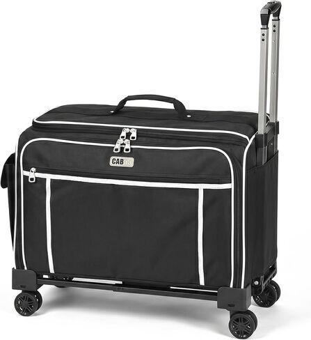 CAB55 XXL 23-Inch Rolling Sewing Machine Case with 4 Wheels, Extra Large Carrying Case for Professional Embroidery and Heavy Duty Sewing Machines with Bottom Support Board (Gray) in Saudi Arabia