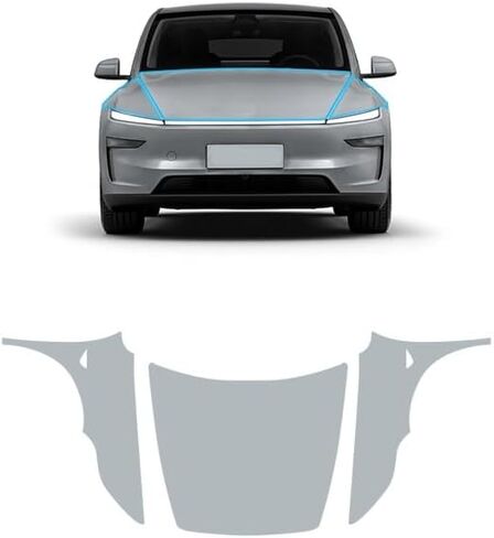 for 2025 2026 Model Y Juniper Precut Paint Protective Film 8.5 Mil TPU PPF Clear Car HD Scratch Exterior Accessories(Hood + Fender 3Pcs) in Saudi Arabia