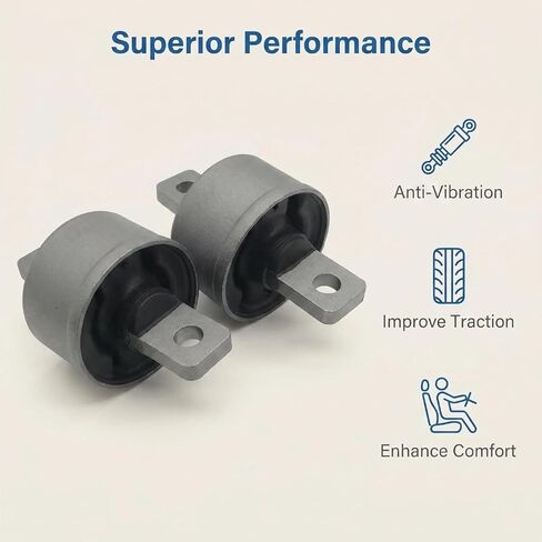 2Pcs Trailing Arm Bushing Rear Control Suspension Lower Bushings Fit for Dodge Caliber,Jeep Compass Patriot，Mitsubishi Eclipse Cross,Lancer,Outlander，Replace 4120A125 4125A100 4125A062 MN101430 in Saudi Arabia