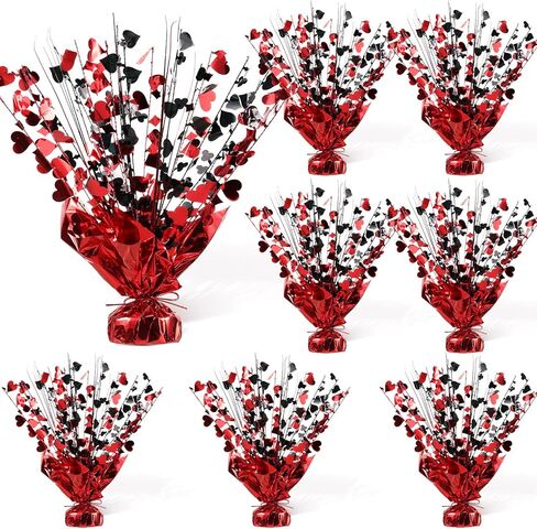 Foilswirl 12 Pcs Casino Metallic Foil Spray Centerpieces for Tables Las Vegas Theme Party Supplies Casino Theme Party Decorations for Poker Night Game Night Wedding Birthday Home Decoration in Kuwait