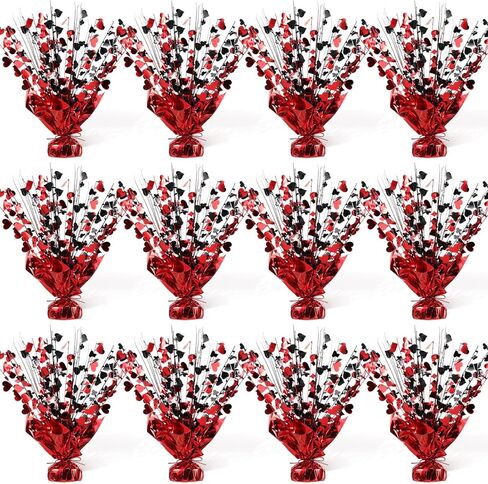 Foilswirl 12 Pcs Casino Metallic Foil Spray Centerpieces for Tables Las Vegas Theme Party Supplies Casino Theme Party Decorations for Poker Night Game Night Wedding Birthday Home Decoration in Kuwait
