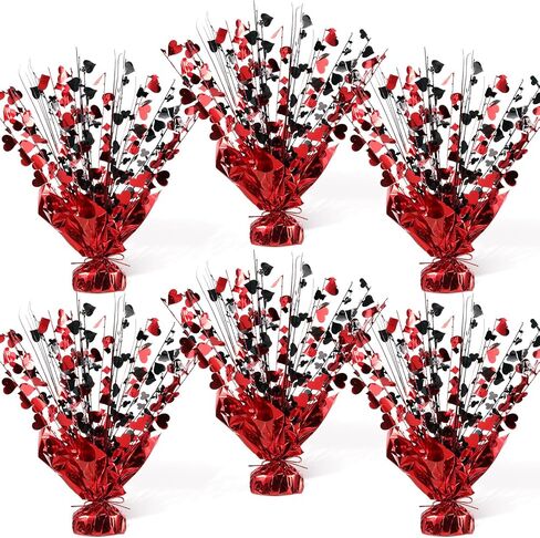 Foilswirl 12 Pcs Casino Metallic Foil Spray Centerpieces for Tables Las Vegas Theme Party Supplies Casino Theme Party Decorations for Poker Night Game Night Wedding Birthday Home Decoration in Kuwait