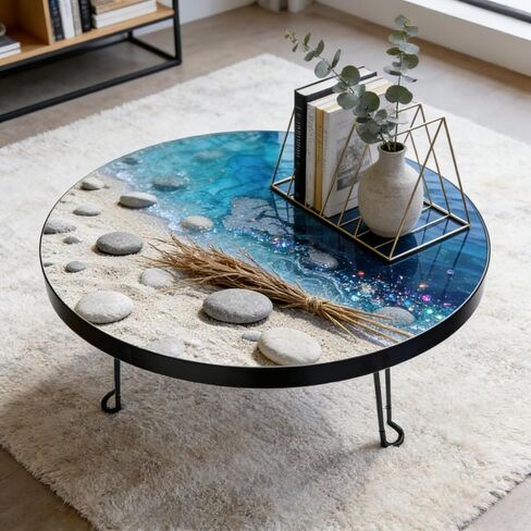 Extra Large Round Resin Table Molds, 19.68 inch Epoxy Resin Table Silicone Mold for Art Home Decor, DIY Artwork, Floral Preservation Bouquet Mold & Charcuterie Board Tables Coffee Table in Kuwait