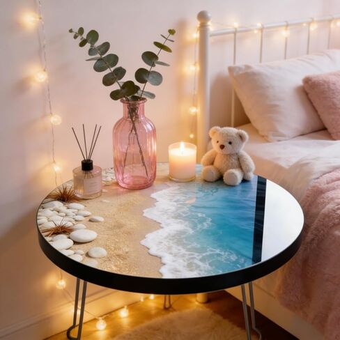 Extra Large Round Resin Table Molds, 19.68 inch Epoxy Resin Table Silicone Mold for Art Home Decor, DIY Artwork, Floral Preservation Bouquet Mold & Charcuterie Board Tables Coffee Table in Kuwait