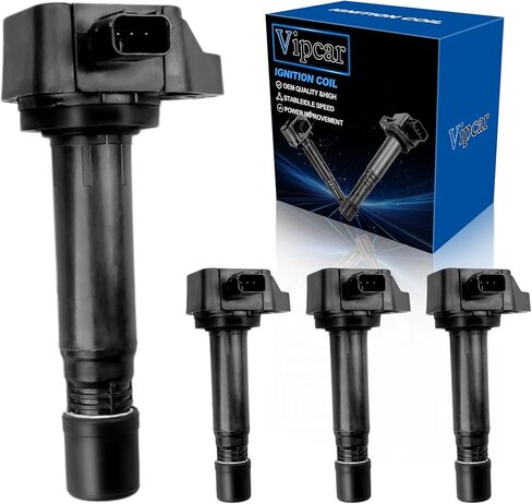 4 قطعة حزمة ملف الإشعال متوافقة مع هوندا 2006-2011 سيفيك L4 1.8L، استبدال #UF582، 30520RNAA01، 48722 in Kuwait