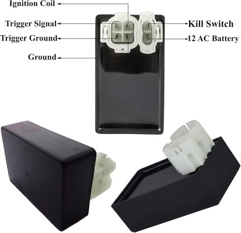 6 pin AC CDI Box Module with Ignition Coil Replaces for Honda Elite 125 CH125 150 CH150 CH150D 80 CH80 50 SE50H SE50PH SR SB50 250 CH250 Rebel 250 CMX250C CMX250CD CMX250C ATV in Kuwait