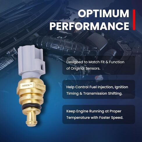 مستشعر درجة حرارة سائل التبريد MOCA يناسب 02-10 لسيارة Mercury Mountaineer 4.0L، 13-20 لسيارة Ford Fusion 2.0L، 17-19 لسيارة Jaguar XE 2.0L، 05-09 لسيارة Land Rover LR3 4.4L، 15-19 لسيارة Lincoln MKC 2.3L in Kuwait