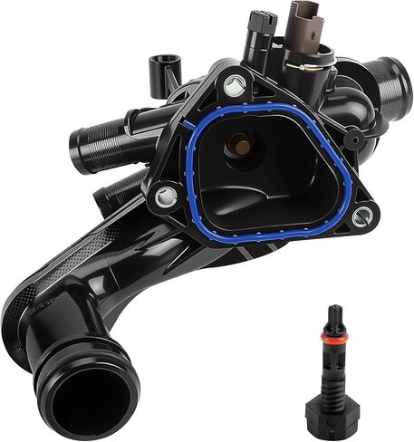 Engine Coolant Thermostat Housing Assembly with Sensors & Gasket, Fits for Mini Cooper 2007 2008 2009 2010 2011 2012 2013, Mini Cooper Countryman 2011-2013 1.6L - Replaces 11537534521, 902-812 in Kuwait