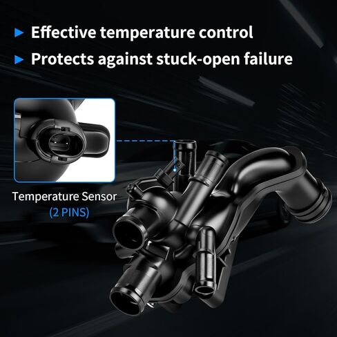 Thermostat Housing Assembly 11538674895 Engine Coolant Thermostat Housing w/Sensors & Gasket Seal Fits for Mini Cooper 2008-2015, Countryman 2011-2016, Cooper Paceman 2013-2016 - 1.6L L4 in Kuwait