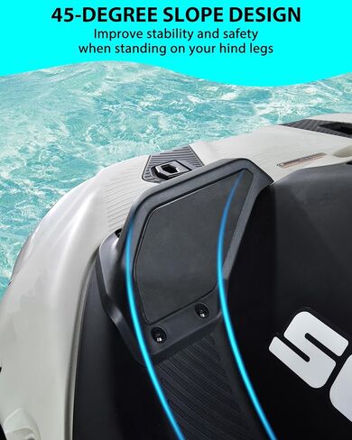 SAUTVS Step Wedges Footboards Pedal for Sea Doo Spark، مجموعة مسند القدم مع مسند قدم منحدر 45 درجة لـ Sea-Doo Spark 2024+ الملحقات (قطعتان، استبدال #295101263) in Kuwait