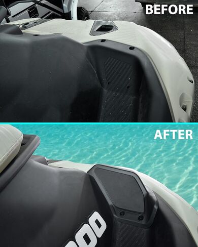 SAUTVS Step Wedges Footboards Pedal for Sea Doo Spark، مجموعة مسند القدم مع مسند قدم منحدر 45 درجة لـ Sea-Doo Spark 2024+ الملحقات (قطعتان، استبدال #295101263) in Kuwait