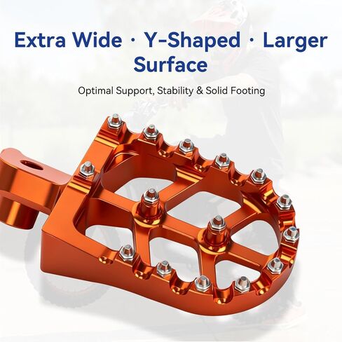 CNC Aluminum Foot Pegs Compatible with Tuttio Soleil01 Electric Dirt Bike, Anodized Ebike FootPegs for Tutti Soleil 01 Electric Motorcycle Tutto E Bike with Springs Hardware Accessories in Saudi Arabia
