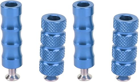 Buachois 2 زوج CNC العالمي للدراجات النارية أوتاد القدم، المضادة للانزلاق والعتاد التحول الفرامل رافعة أوتاد القدم، 6 مم حفرة الأمامية مساند القدم Footpeg Rearsets، لM6 6 مم تصاعد البراغي دراجة نارية in Kuwait