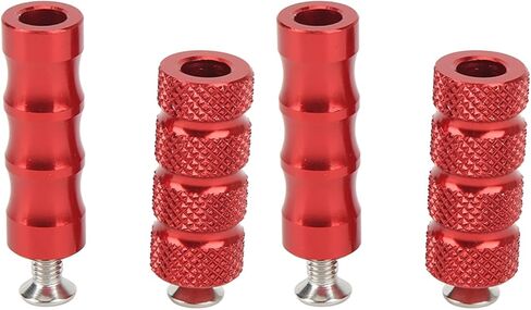 Buachois 2 زوج CNC العالمي للدراجات النارية أوتاد القدم، المضادة للانزلاق والعتاد التحول الفرامل رافعة أوتاد القدم، 6 مم حفرة الأمامية مساند القدم Footpeg Rearsets، لM6 6 مم تصاعد البراغي دراجة نارية in Kuwait