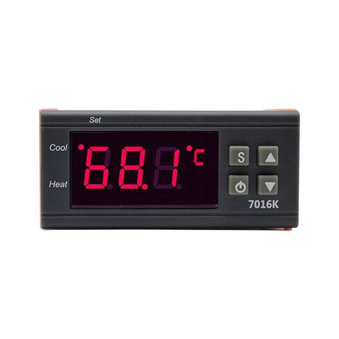 7016K 10A 24V جهاز التحكم الرقمي في درجة الحرارة ترموستات K-Type الحرارية 1M نطاق التحكم في درجة الحرارة: 1-999 درجة مئوية مخرج التتابع in Kuwait