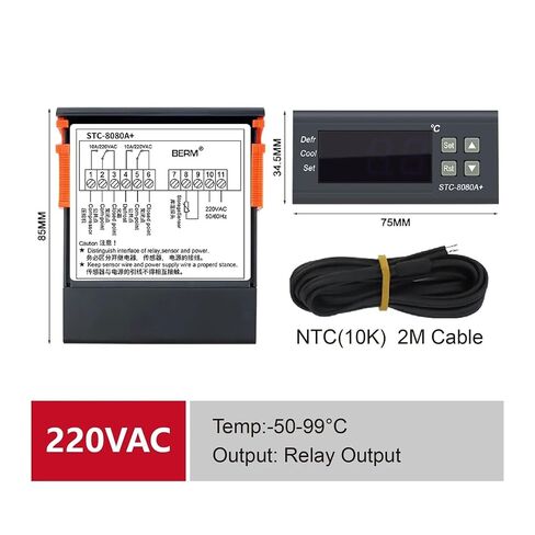 Refrigeration Temperature Controller Digital Thermostat forCold Storage Defrost in Kuwait