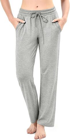Walifrey Wide Leg Sweatpants for Women, Baggy Track Pants with Poackets Drawstring for Joggers Casual Wear in Saudi Arabia