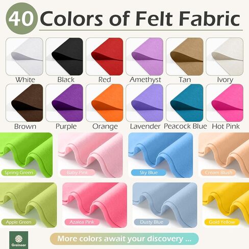 Navy Blue Soft Felt Sheets for Crafts – 12 x 12 Inch, 1.6mm Thick, 2 Pack Premium Felt Fabric for Sewing, Handmade Crafts, DIY Projects, School & Home Art Supplies in Saudi Arabia