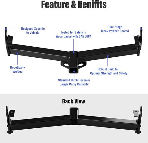APS Rear Towing Hitch Receiver, Class 3 Trailer Hitch Compatible with Ford Explorer 1991-2003 in Kuwait
