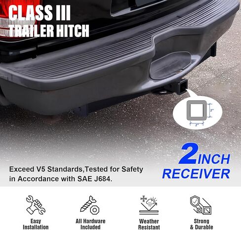 APS Rear Towing Hitch Receiver, Class 3 Trailer Hitch Compatible with Ford Explorer 1991-2003 in Kuwait
