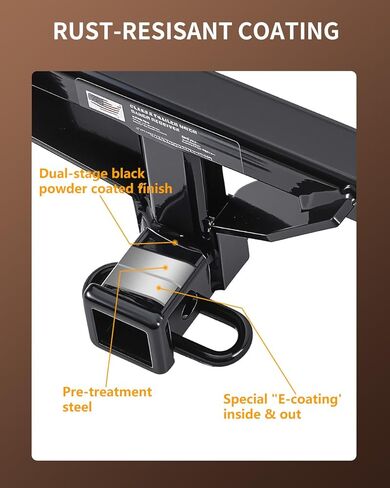 2" Receiver Trailer Hitch for 2020–2024 Ford Explorer & Lincoln Aviator | Class 3 | 6,000 lbs Towing | Easy Bolt-On Install in Saudi Arabia