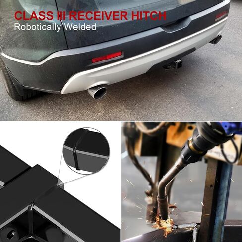 Trailer Hitch, 2 inch Towing Hitch Receiver with Class 3 Hitch Cover Compatible with Chevrolet Traverse 2009-2017 & Compatible with 2007-2016 GMC Acadia in Saudi Arabia