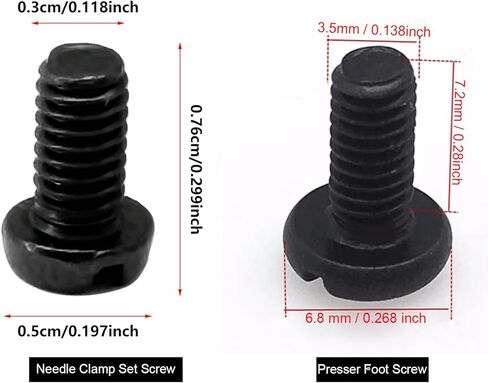 ZhXu Shuo 5 PCS Needle Clamp Set Screw +5 PCS Presser Foot Screw Fits for Juki Sewing Machine Model DDL-555, DDL-5550, DDL-8300, DDL-8700 and More in Kuwait