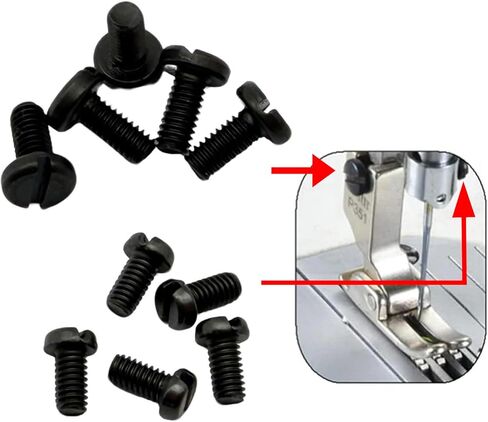 ZhXu Shuo 5 PCS Needle Clamp Set Screw +5 PCS Presser Foot Screw Fits for Juki Sewing Machine Model DDL-555, DDL-5550, DDL-8300, DDL-8700 and More in Kuwait
