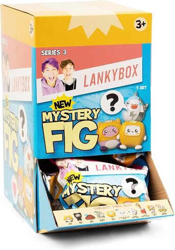 LankyBox Mini Mystery Figures - Party Pack 24-Pack – Series 3, Collectible Mini Figures, Glow-in-The Dark Editions, Officially Licensed LankyBox Merch in Saudi Arabia