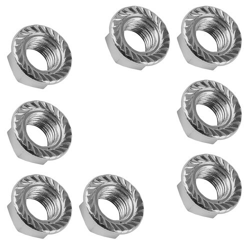 Caltric 8PCS Wheel Flanged Serrated Wheel Nuts Compatible with Polaris 7542459 7547211 3/8"-24 in Kuwait