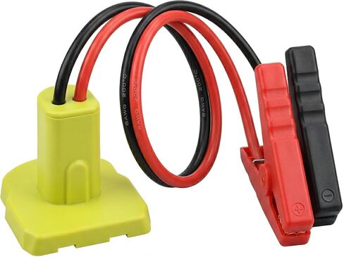 8AWG Jumper Cables Adapter for Ryobi 18V Battery, 2FT Portable Car Jump Starter Booster Cables for 12V Vehicles, Truck, SUV, Lawn Mower (Battery Not Included) in Saudi Arabia