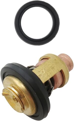 Thermostat with Gasket Fit for Johnson/Evinrude 5hp 1965-1968;Fit for 5hp 1986/5.5hp 1959-1964/6hp 1965-1979/6hp 1986/7.5hp 1980-1986/8hp 1986/9.5hp 1964-1973/9.9hp 1974-1986/10hp 1959-1963 in Kuwait